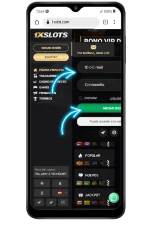 1xSlots app descargar and register